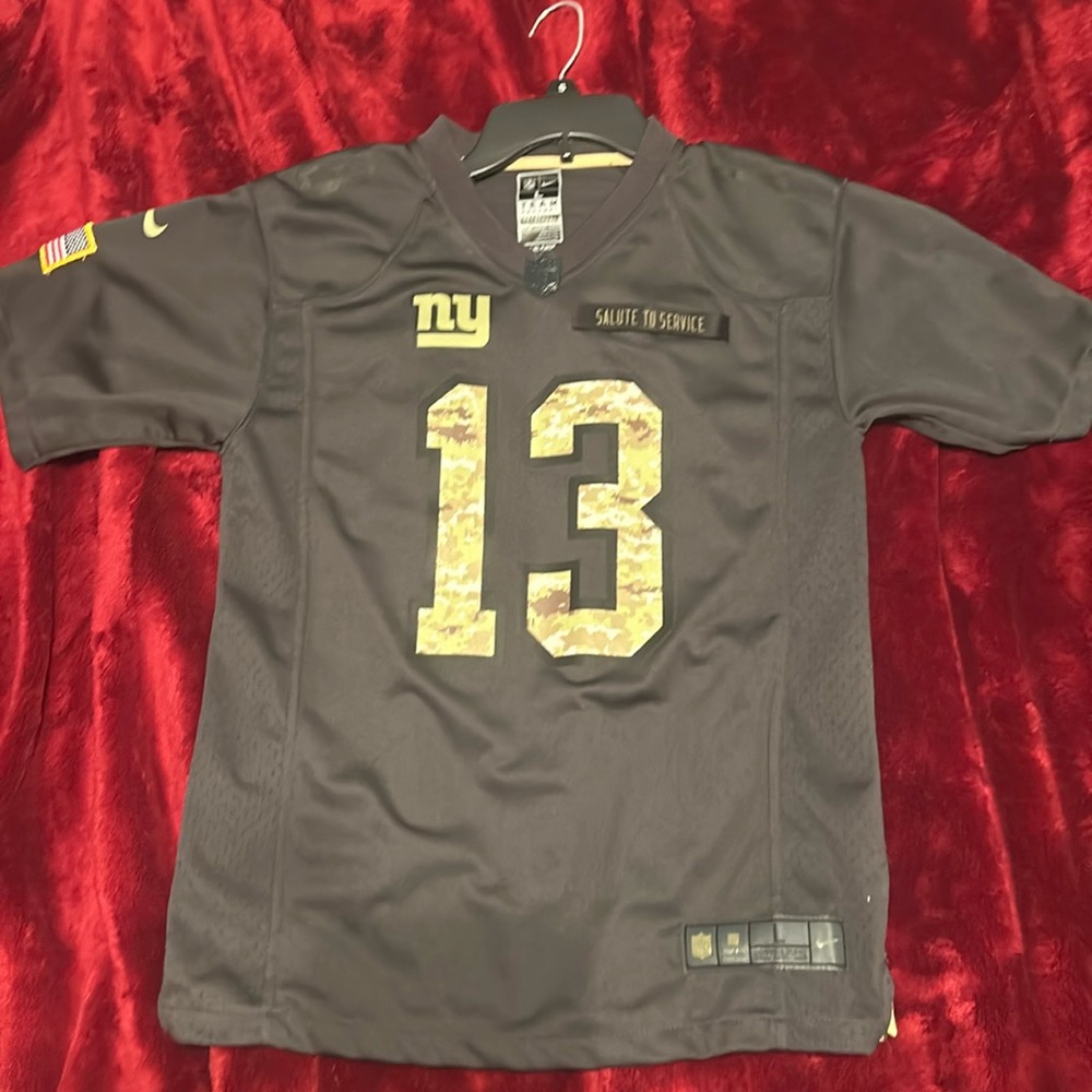 Giants Odell Beckham Jr. Army Special Edition Jersey Youth Large